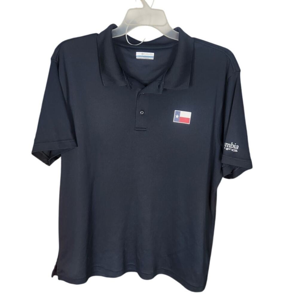 Columbia PFG Texas Flag Polo men's XL